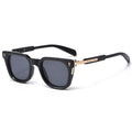 New European And American-style Fashionable Square-frame Metal Punk Sunglasses For Men
