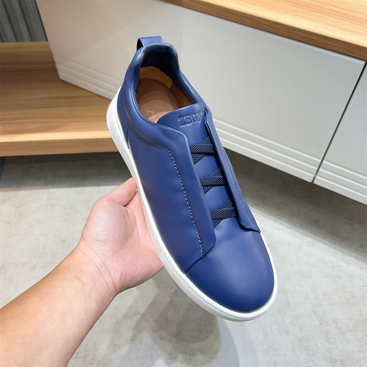 Men's Fashionable Business Genuine Leather Casual Sneakers