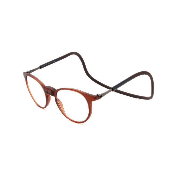 Foldable Magnetic-Attachment Neck-Hanging Reading Glasses With Blue-Light Blocking Portable