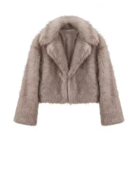 Fur Autumn And Winter Faux Fur Women's Clothing Top