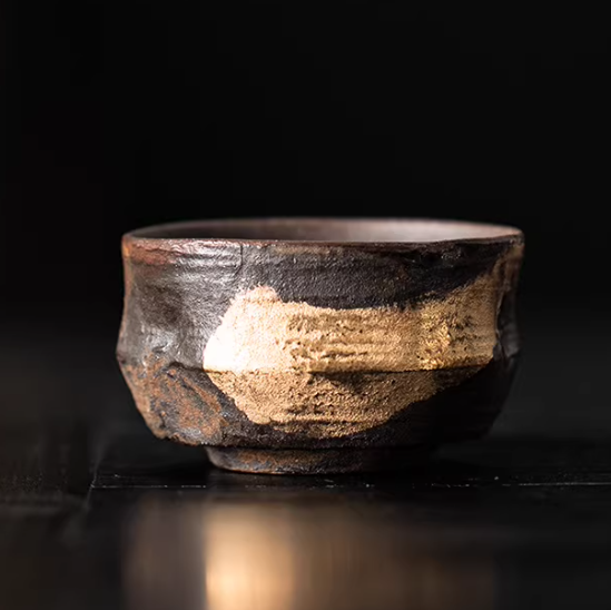 Gold-inlaid Wood-fired Teacup Kiln-transformation Style Vintage For Home Use Japanese-style