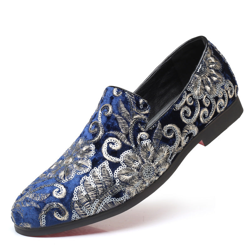 Plus-size Men's Casual Fashion Sequin Dress Shoes