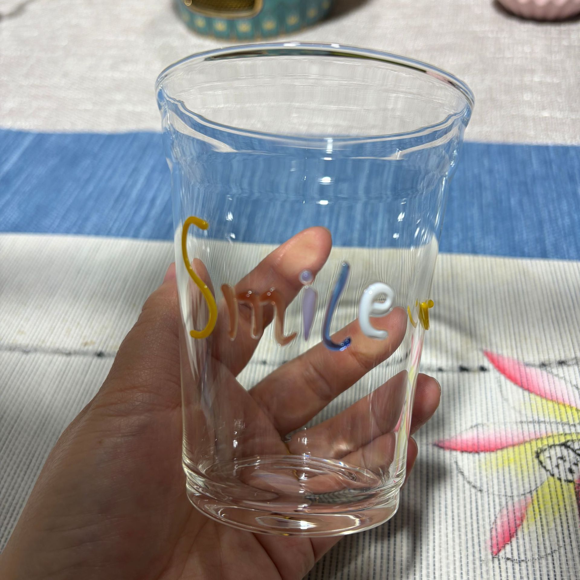 Relief 3D Home Breakfast High Borosilicate Glass Water Cup