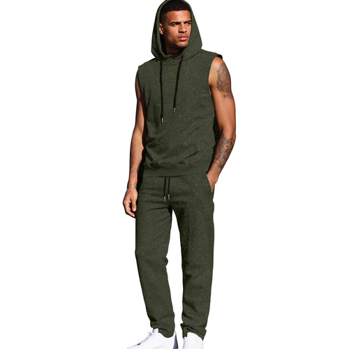 Aged-style Streetwear Casual Sporty Sweatshirt And Pants Set