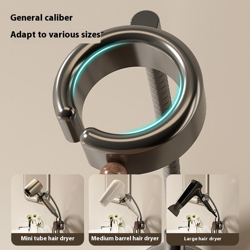Suction Cup Hair Dryer Bracket Punch-free Bathroom Rotation
