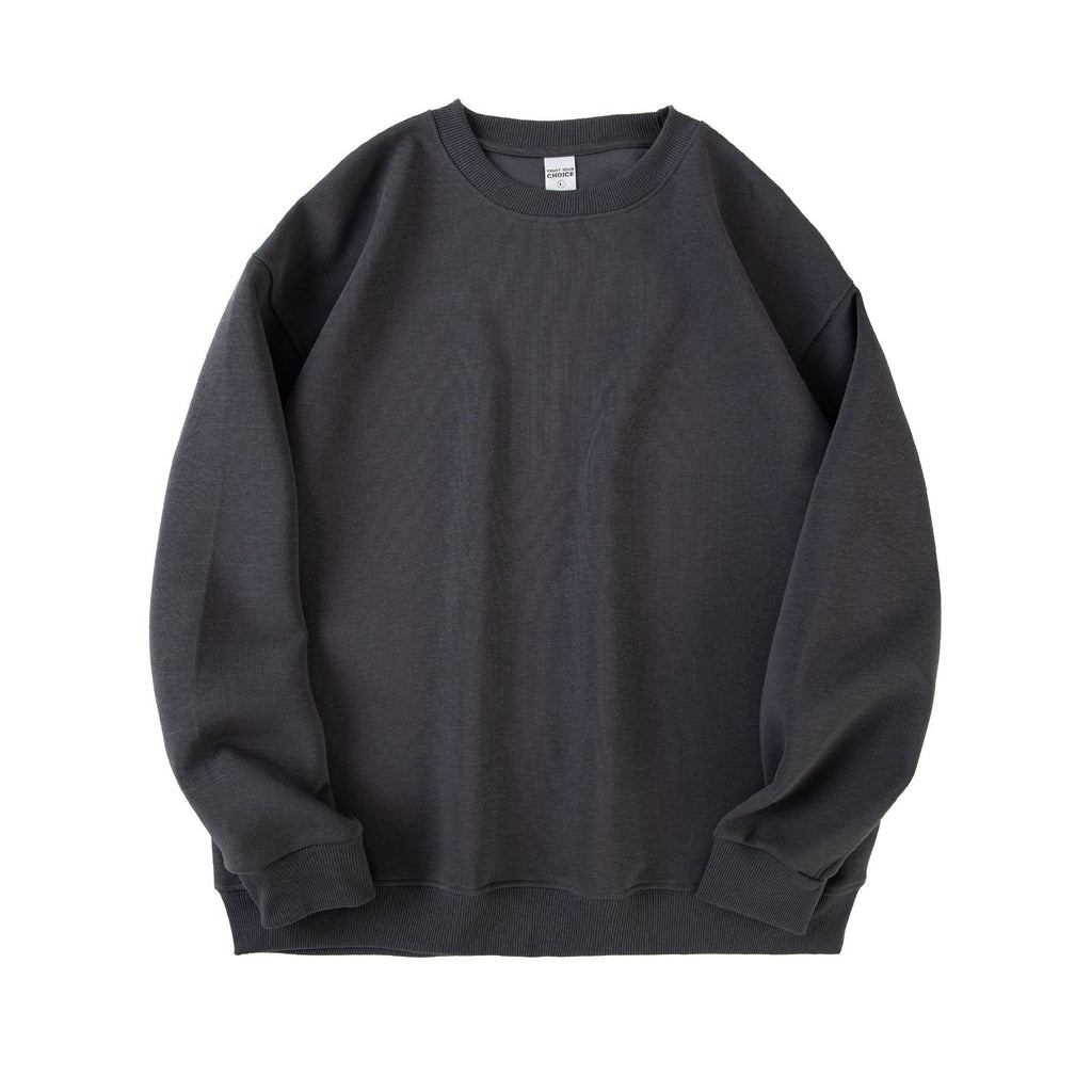 Men's Pure Cotton Composite Long-Sleeve Drop-Shoulder Hoodie