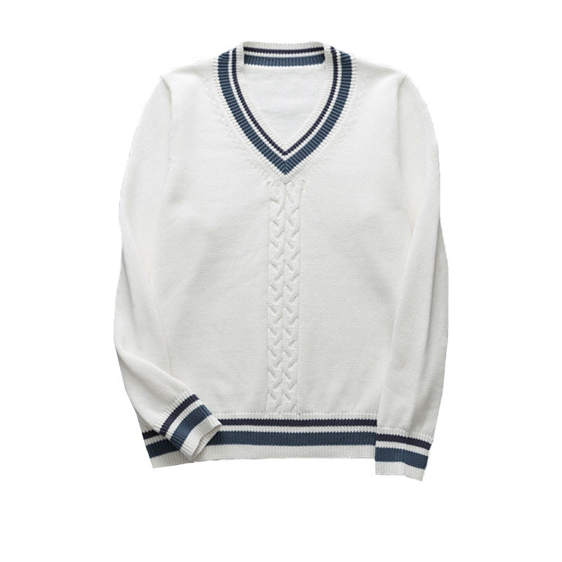 Sweater Pullover Long-sleeve Preppy-style Top Unisex