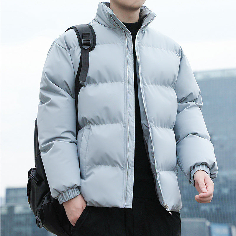 Men's Stand Collar Casual Padded Loose Warm Coat