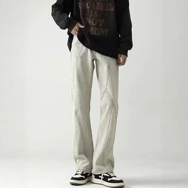 Designer-style Niche Slightly Flared Jeans