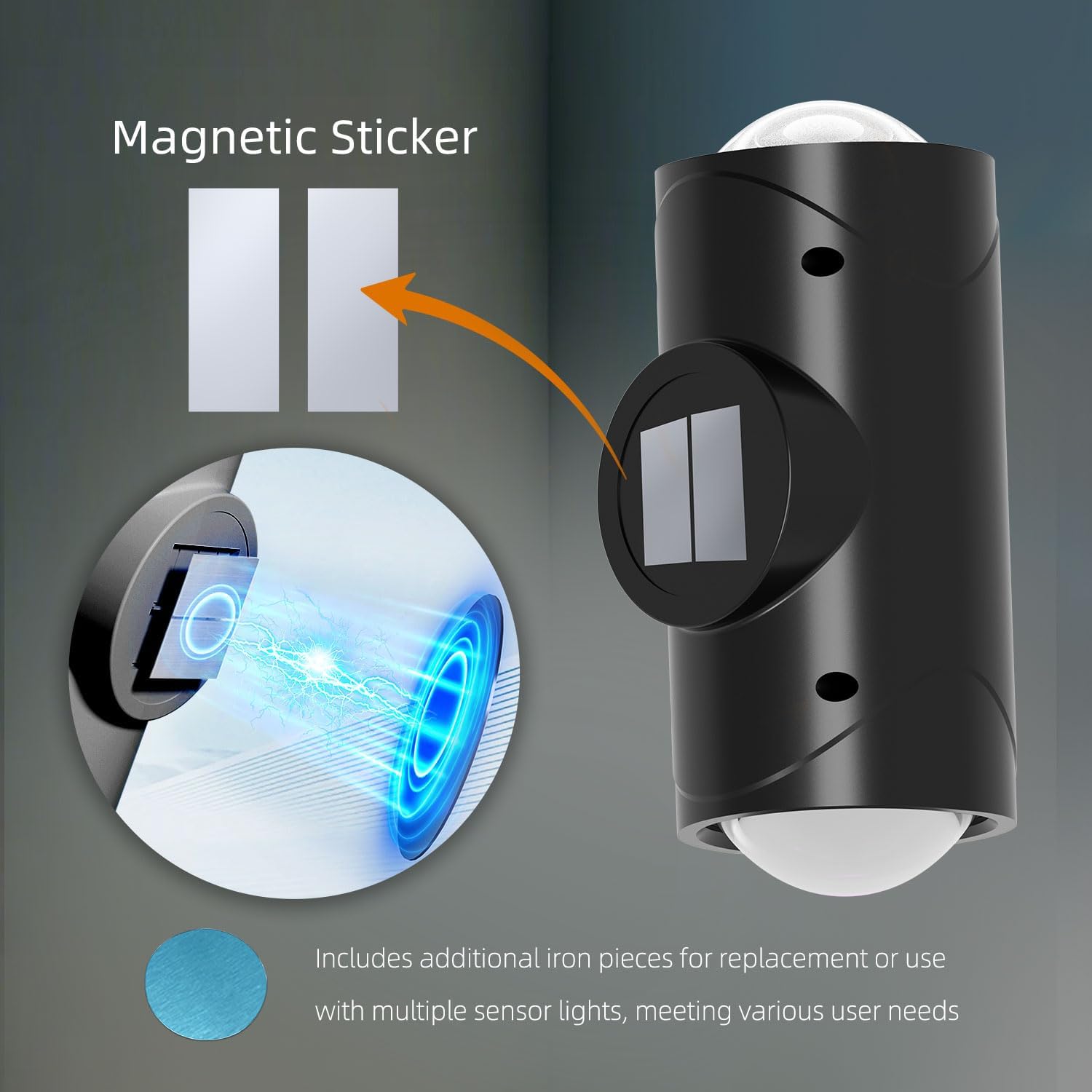 4PCS Color-sensing Motion Night Lights, Wall Lights, Cabinet Lights, Decorative Lights, With Three Lighting Modes, Available In Multiple Colors, Featuring Magnetic Installation