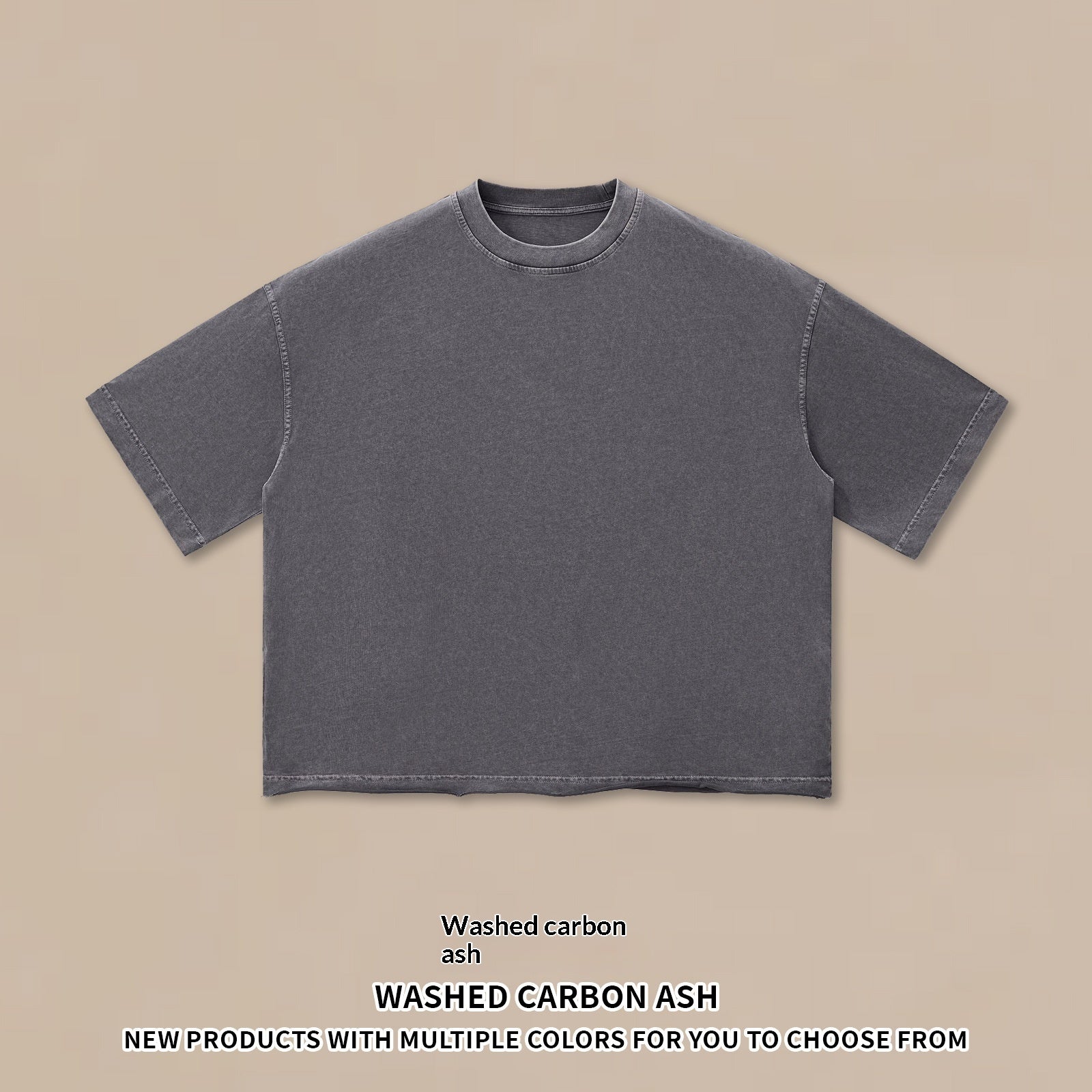 Men's Washed Frayed-Edge Short-Sleeve T-Shirt