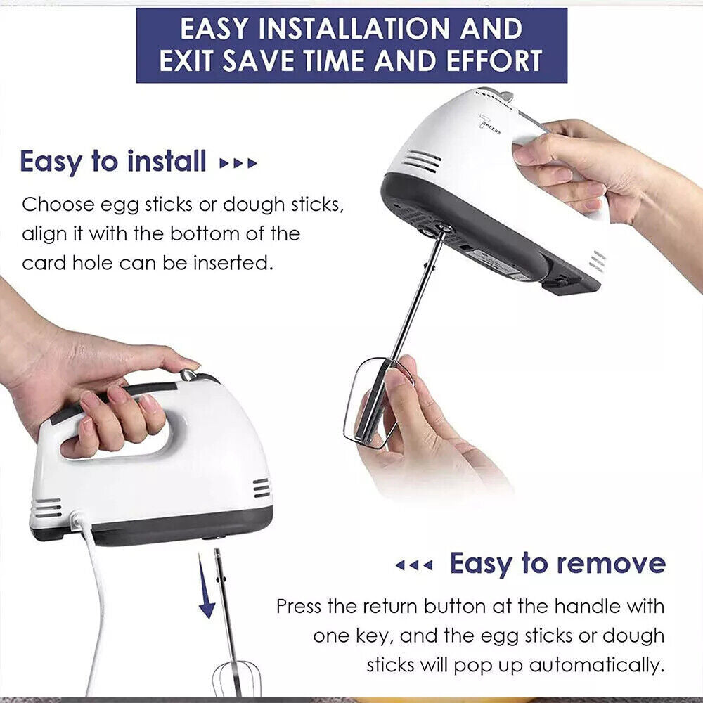 7-Speed Electric Stand Mixer Multifunctional Food Blender & Dough Kneader With Mixing Bowl