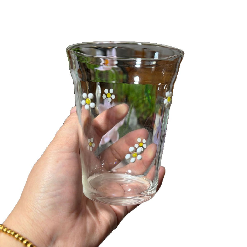 Relief 3D Home Breakfast High Borosilicate Glass Water Cup