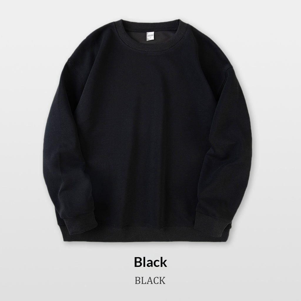 Men's Pure Cotton Composite Long-Sleeve Drop-Shoulder Hoodie