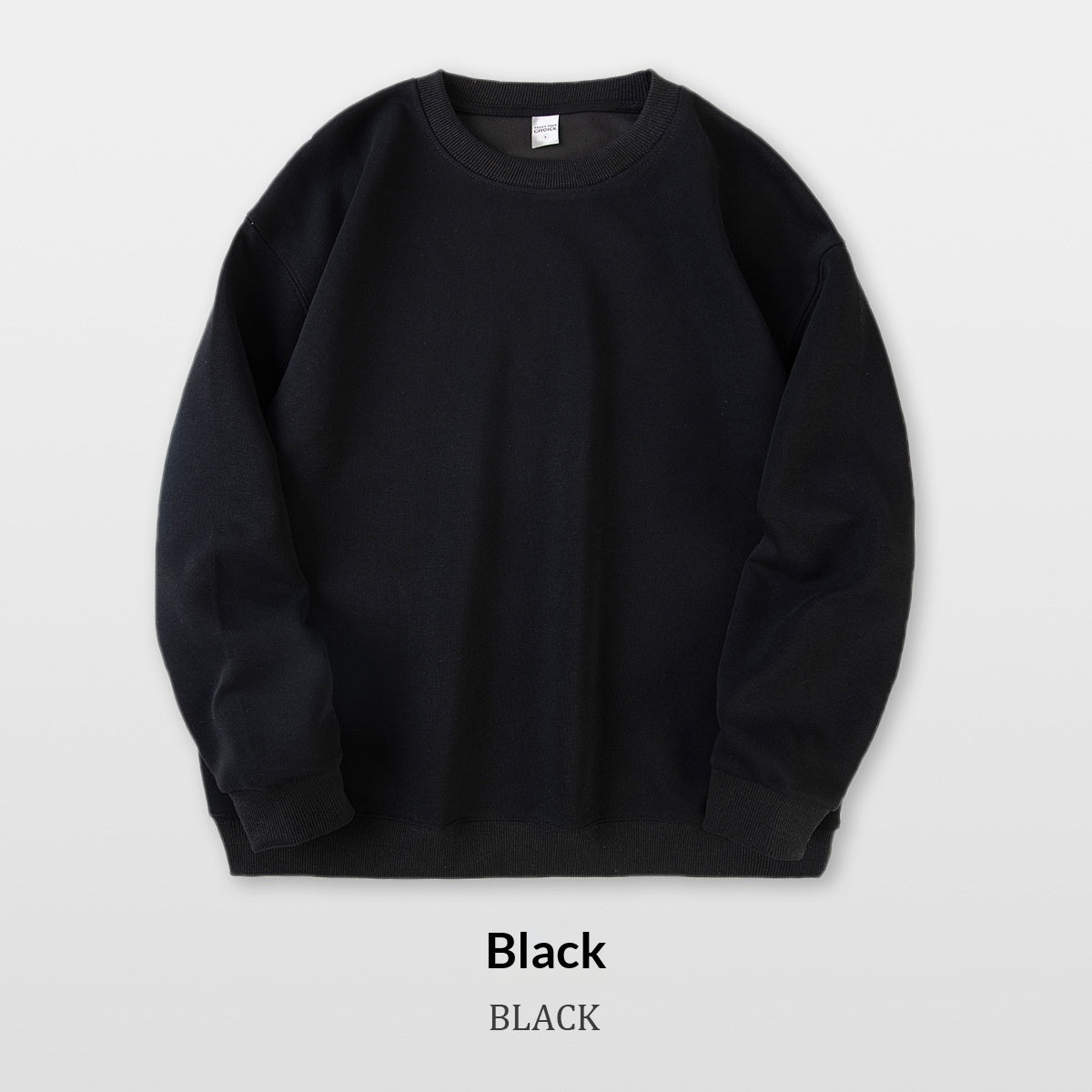 Men's Pure Cotton Composite Long-Sleeve Drop-Shoulder Hoodie