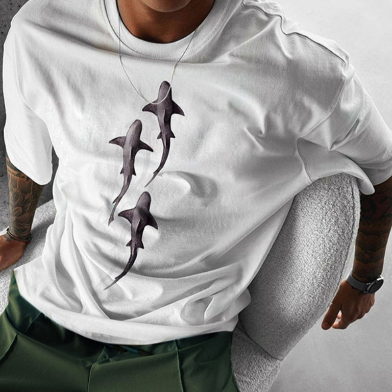 Men's Street-style Athletic Short-sleeve Top