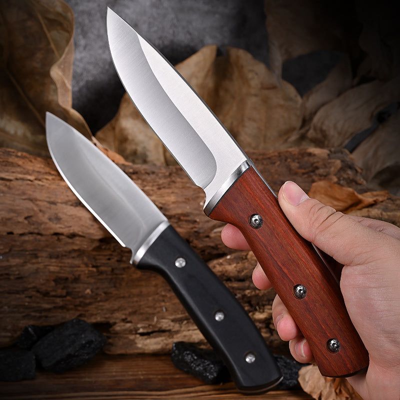 Compact Outdoor Tactical Survival Knife One-piece Blade