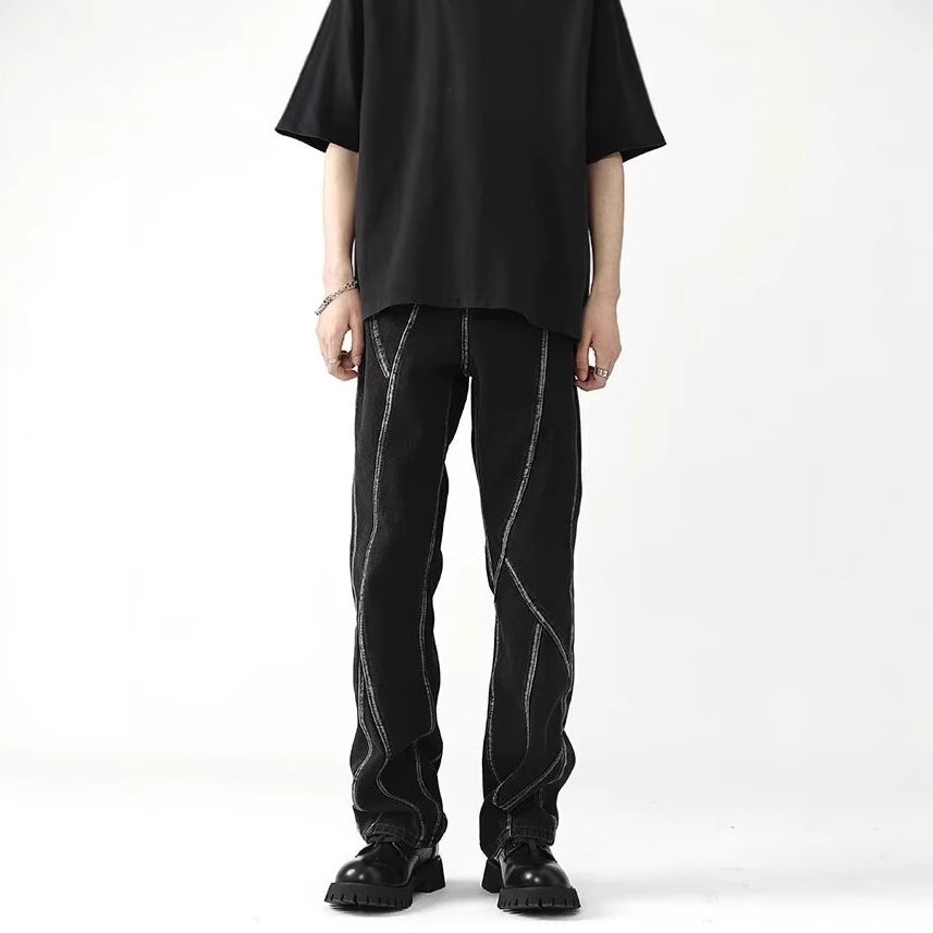 Designer-style Niche Slightly Flared Jeans