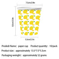 Lemon-themed Tea Party Birthday Party Disposable Paper Plates Cups And Tableware