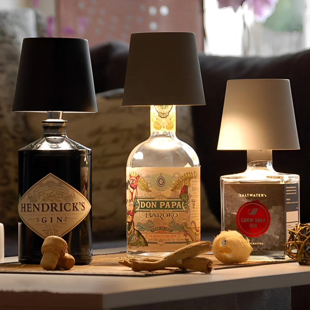 Creative Small Night Lamp Charging Three Colors Wine Bottle Lights