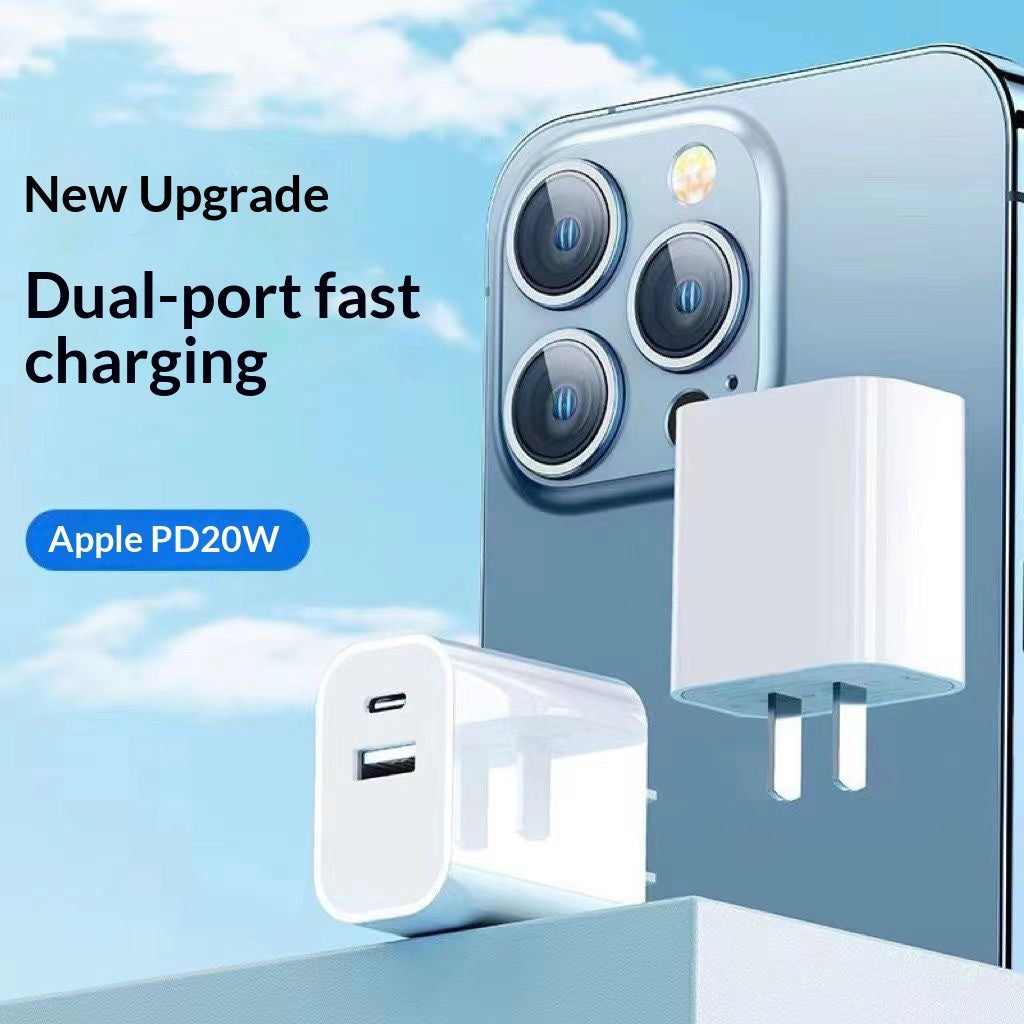 3C-certified Dual-port PD 20W Fast Charger