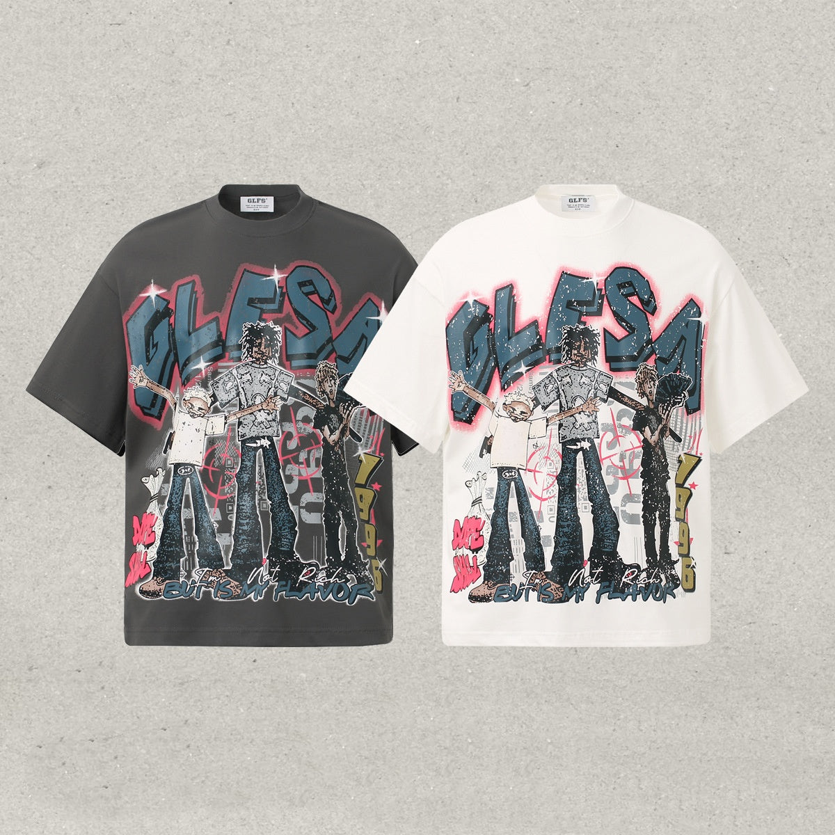 Street Dance Trendy All-Match Men's Pure Cotton Short-Sleeve