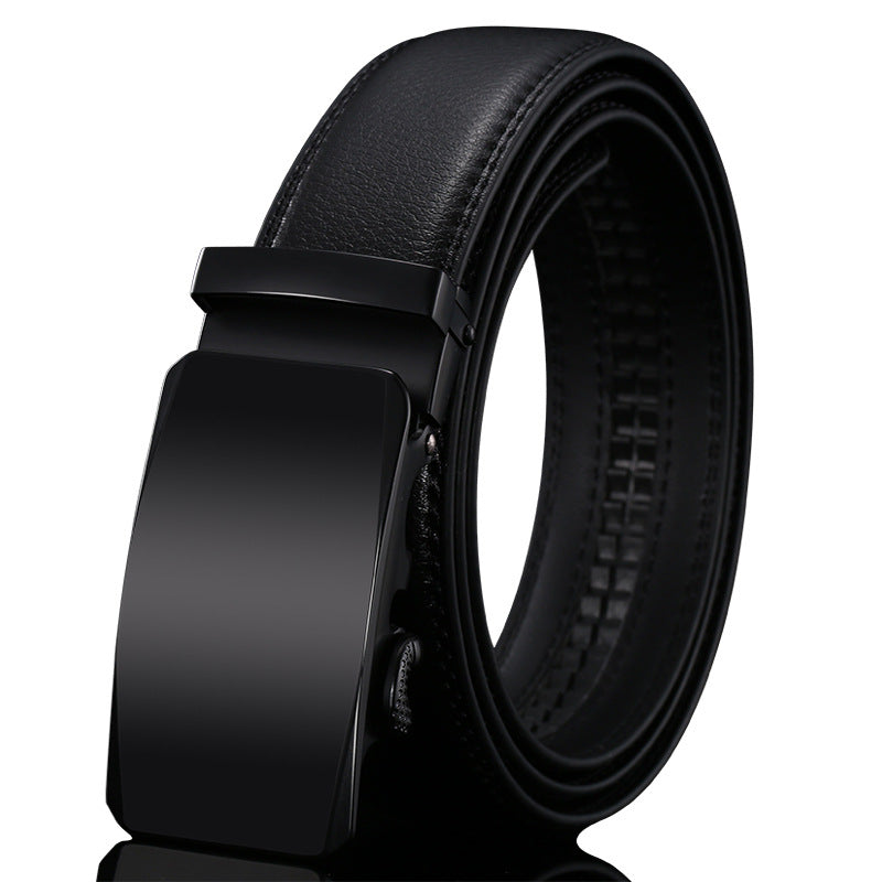 Mens Genuine Leather Belt With Automatic Buckle