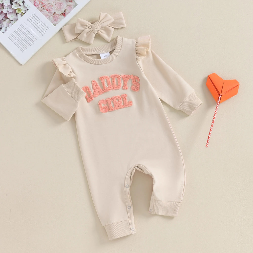 Cute And Soft Floral Crawling And Growing Romper
