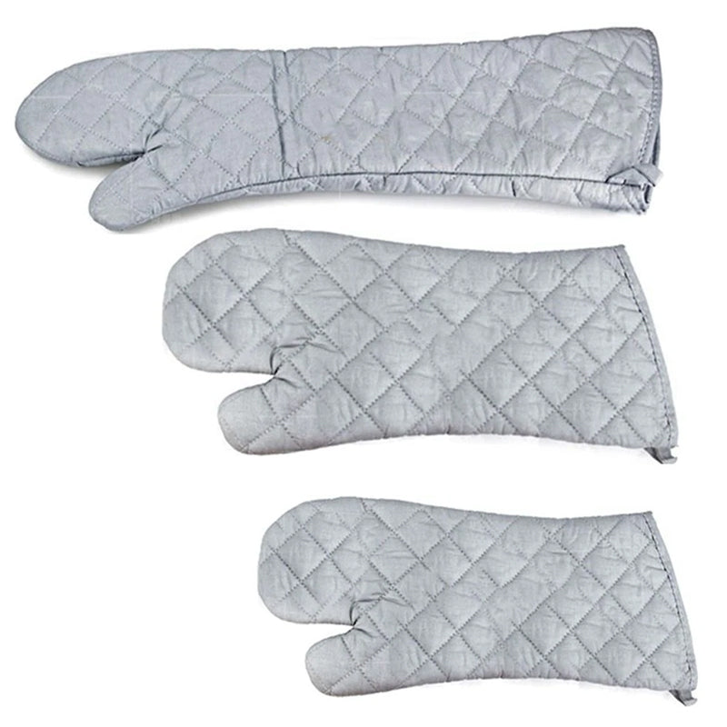 1 Piece Extra Long Oven Glove Mitts Heat Resistant Professional Flame Heat Proof Oven