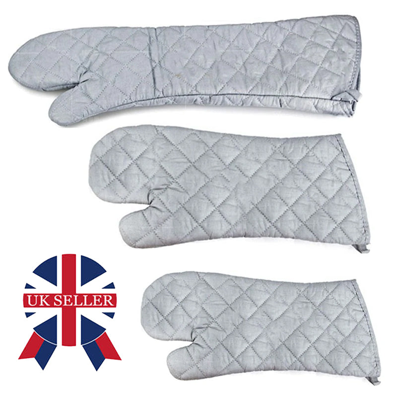 1 Piece Extra Long Oven Glove Mitts Heat Resistant Professional Flame Heat Proof Oven