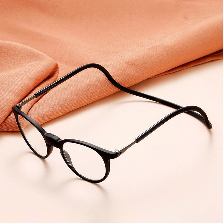 Foldable Magnetic-Attachment Neck-Hanging Reading Glasses With Blue-Light Blocking Portable
