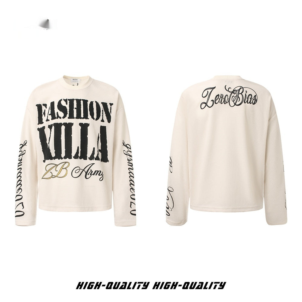 Gothic-style Streetwear Mens Long-sleeve Hooded Sweatshirt