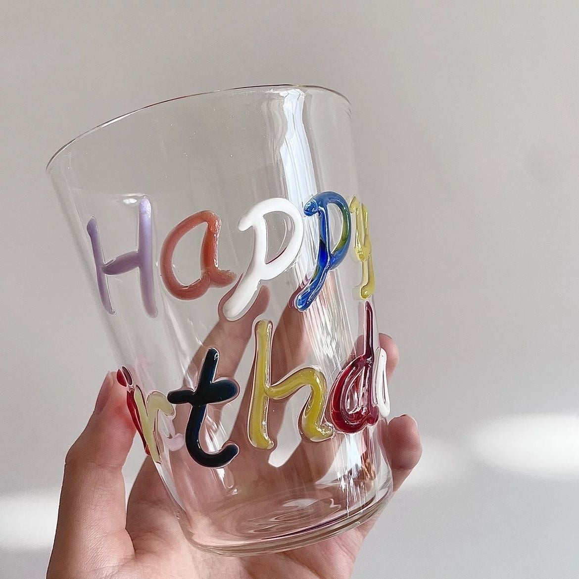 Relief 3D Home Breakfast High Borosilicate Glass Water Cup