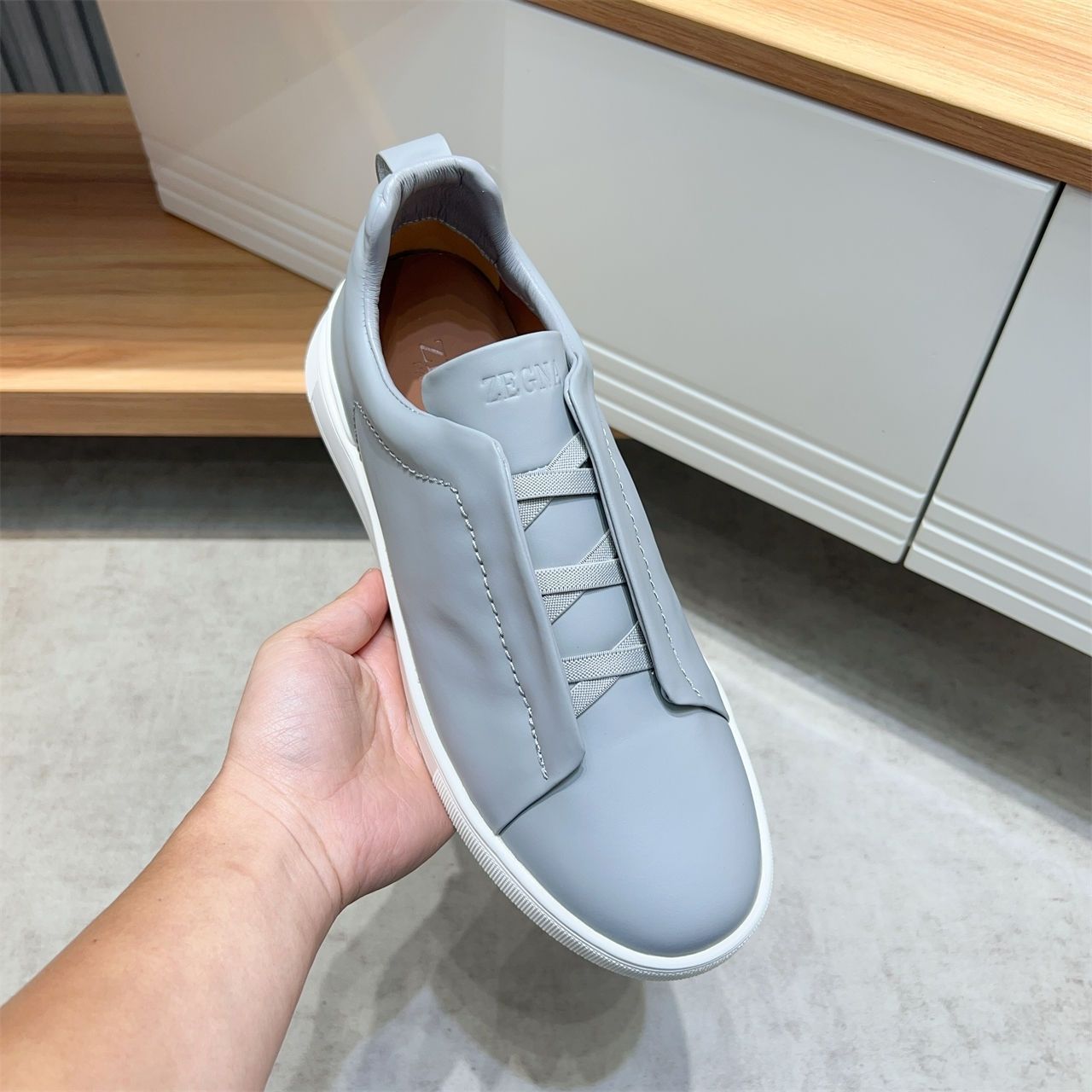 Men's Fashionable Business Genuine Leather Casual Sneakers