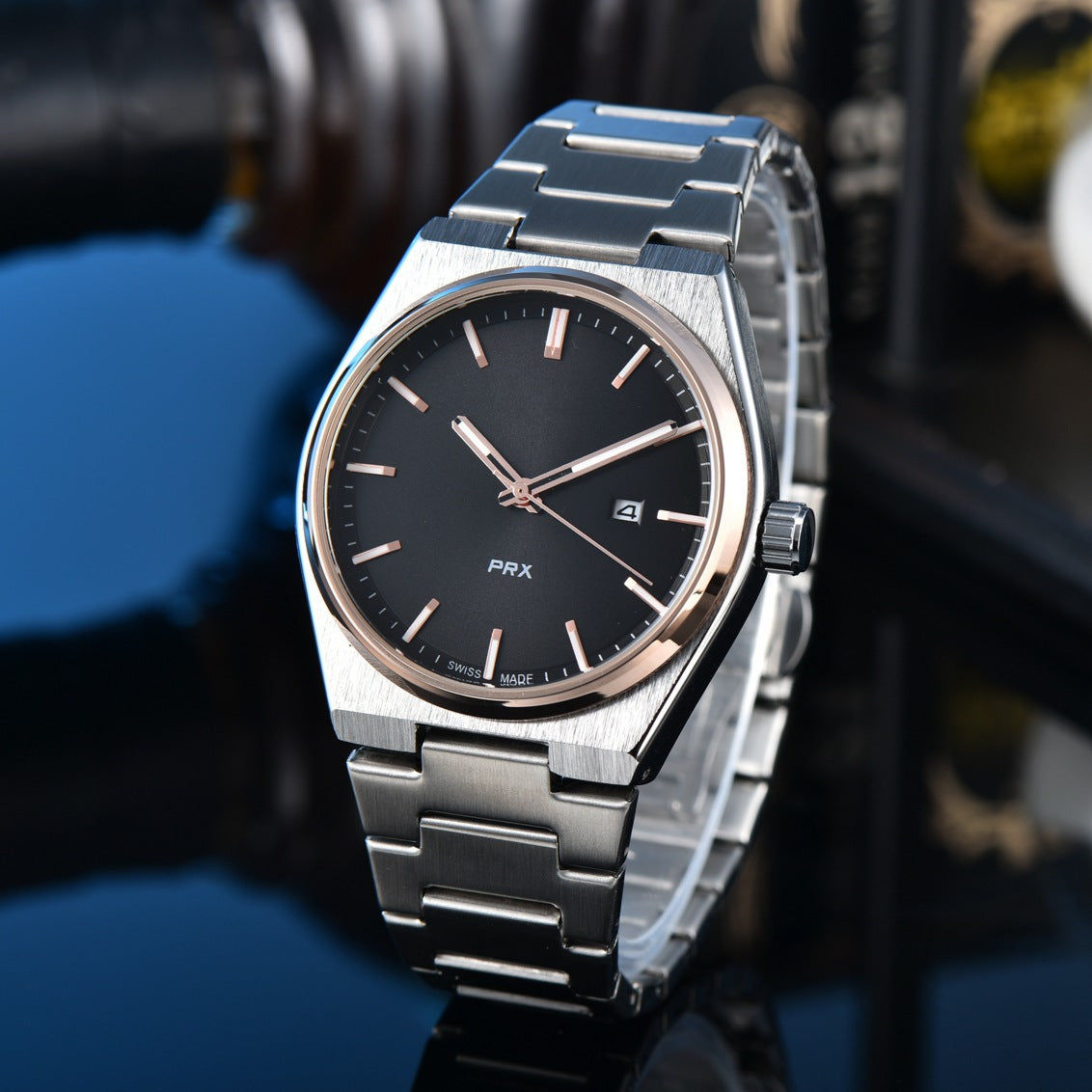 New Simple, Elegant, And Stylish Quartz Mens Watch With Steel Band