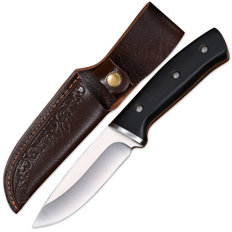 Compact Outdoor Tactical Survival Knife One-piece Blade