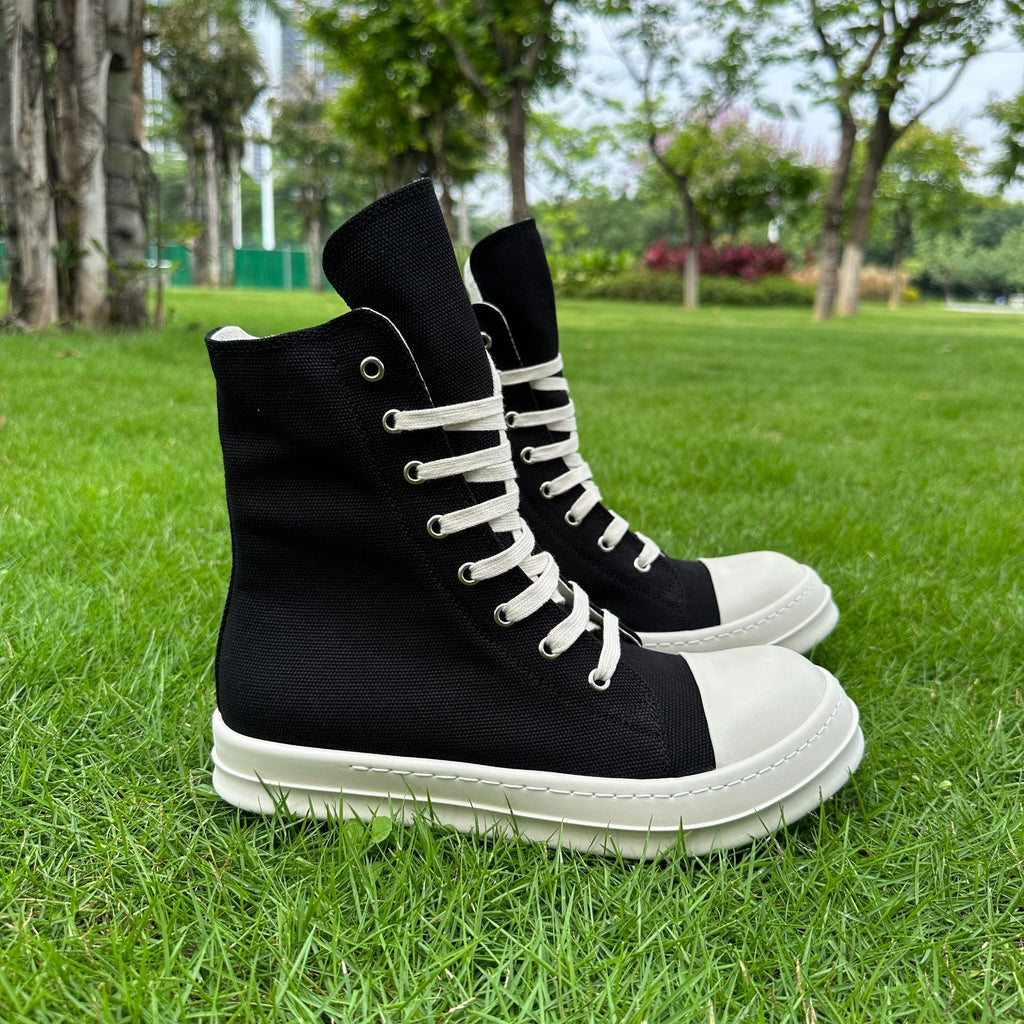 High-top Trendy Brand EuropeanAmerican-style Plus-size Thick-soled Black Unisex Summer Versatile Fashion Shoes