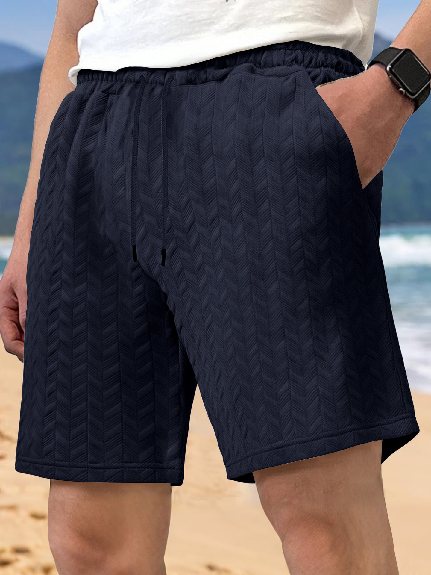 Tied-string Men's Casual Shorts Beach Pants
