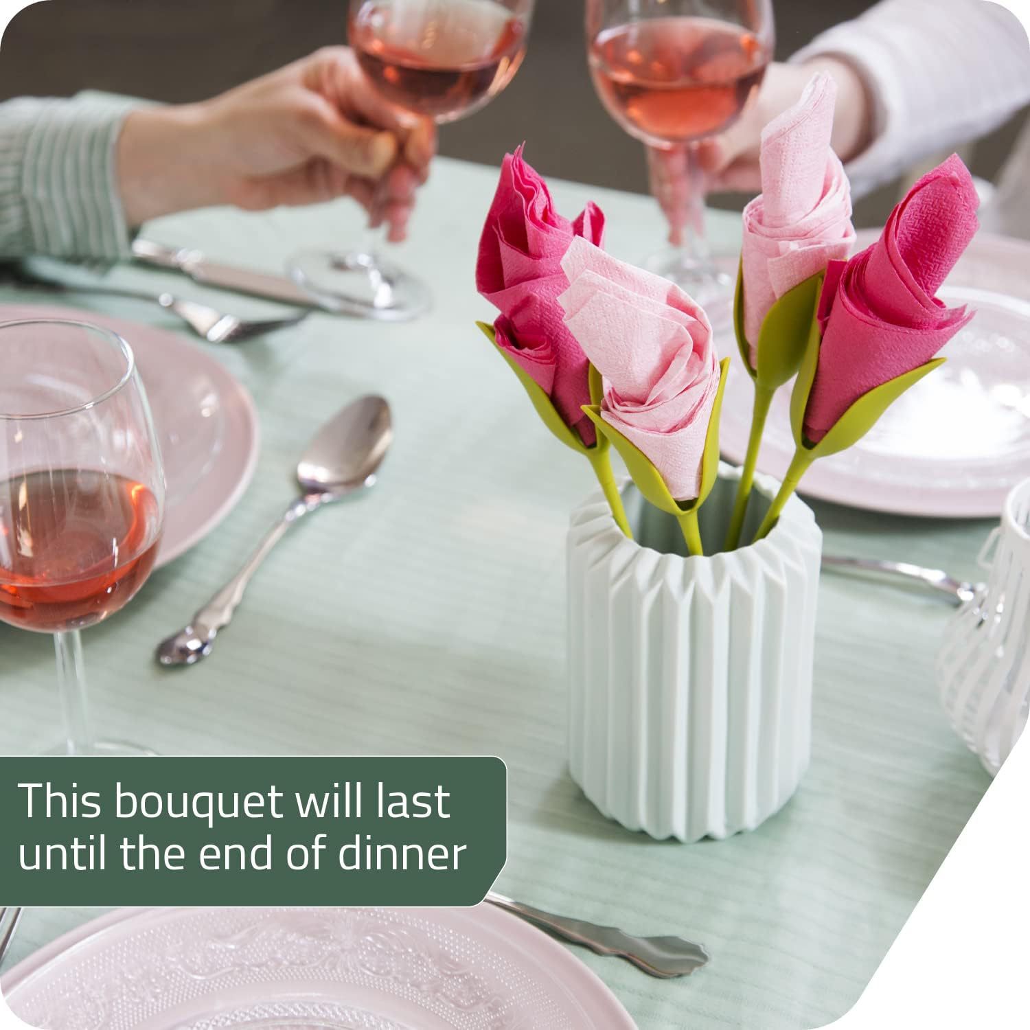 Origami Flower Napkin Storage Rack Tool