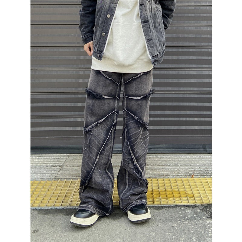 American High-Street RO-Style Heavy-Duty Destroyed Jeans For Men