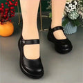 Women's Soft Leather Thick-soled Low-cut Shoes