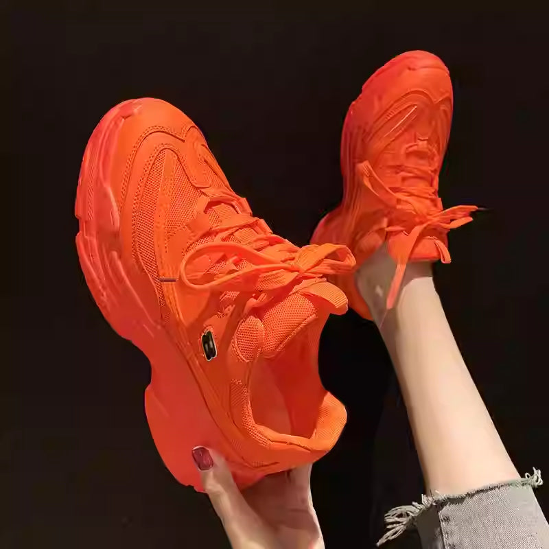 Ins Trendy Mesh Breathable Thick-soled Sneakers