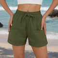 Women's Solid Color Casual Beach Shorts