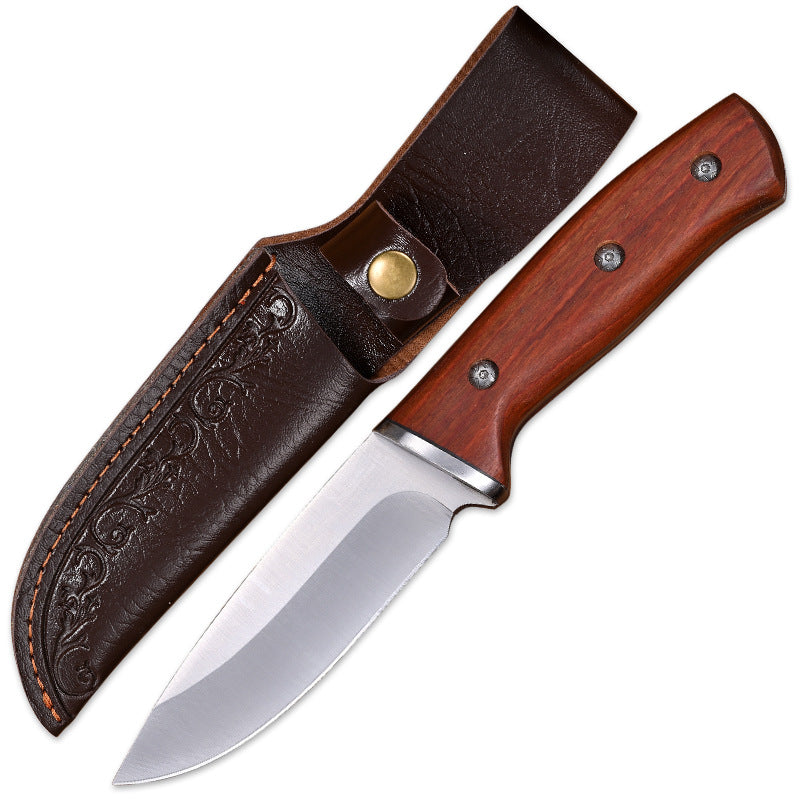 Compact Outdoor Tactical Survival Knife One-piece Blade