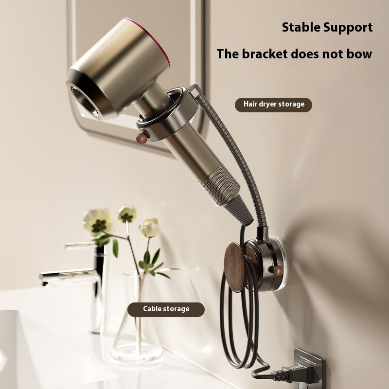 Suction Cup Hair Dryer Bracket Punch-free Bathroom Rotation