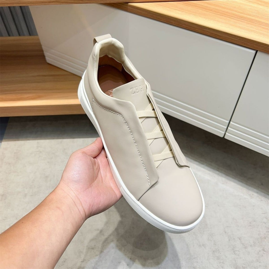 Men's Fashionable Business Genuine Leather Casual Sneakers